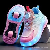 【Original quality】heelys shoes Kuromi girls' shoes 2024 children's sports skatheelys Clow M girls' s