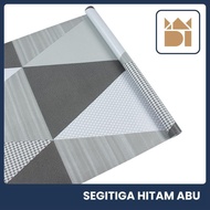 NEWs Black and Grey Triangle Wallpaper Size 45 Cm x 7.5-8.5 meters