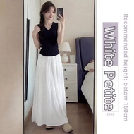 YAYANGREN | Beige Chiffon Flared Skirt