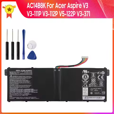 Replacement Battery AC14B8K AC14B3K 3090mAh For Acer Aspire V3 V3-111P V3-112P V5-122P V3-371 High Q