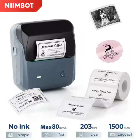 Niimbot B31 Wireless Label Maker Thermal 20-75mm Width Barcode QR Code Sticker Machine Tag Price Pho