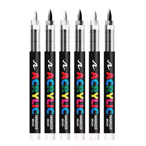 Acrylic marker pen, highlighter marker pen, painting and graffiti, art painting soft-tip watercolor 