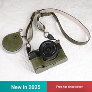 Suitable for Sony A7C2 Protective Case A7M4 Base A6400 Leather Case A6000 A7CR Accessories A6700 Cam