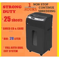 CROSS CUT SMART HEAVY DUTY PAPER SHREDDER STRONG CUTTER - SUPER SHREDDER 1 HOUR NON-STOP