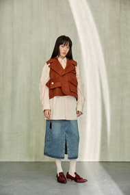 基礎中長牛仔裙