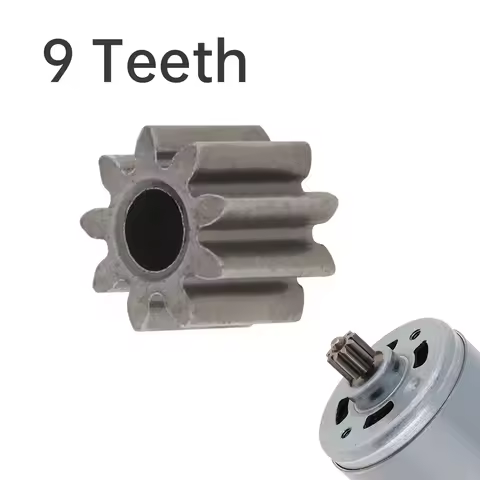 1 Mod 9 Teeth Replaceable RS550 DC Motor Gear for 10.8V 12V 14.4V 16.8V 18V 21V 9 Teeth RS 550 DC Mo
