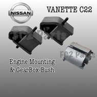OEM Thailand 1car 3pcs Nissan Vanette C22 Engine Mounting & GearBox Bush Set