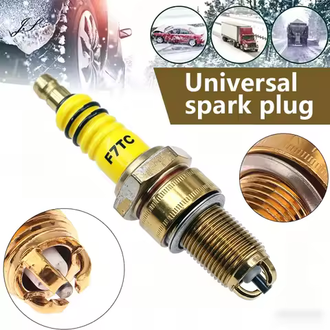 1Pcs Spark Plug 3 Triple Electrode F5TC/F7TC For GY6 CG 50 70 110 125 150CC Motorcycle Atv Scooter D
