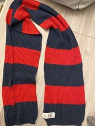 極新男士毛線保暖圍巾 歐美風 日韓風 gap Zara knit  紅藍色 men’s scarf winter warm 冬裝