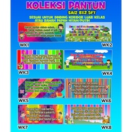 Hiasan Banner Dinding Kelas  (Wall Pantun)