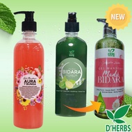 Dherbs Gel Mandian Aura 7 Bunga 500ML (New Pack) & GEL BIBARA 500ML