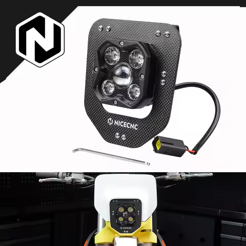 NICECNC For Husqvarna TE 300 2024-2025 28W 12-30V LED Lamp Headlight FE350 FE450 FE501 TE250 FE250 2