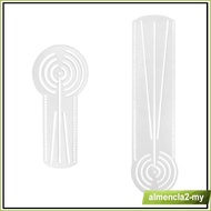 [AlmenclafdMY] Geometric Pattern Drawing Ruler Drafting Artist Supplies Clear Minimalist Art Drawing