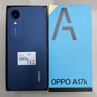 HP OPPO A17K 3/64 HITAM MALAM SECOND FULLSET