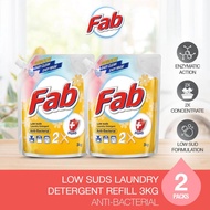 [TWIN PACK] Fab Laundry Detergent 3kg Refill
