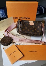 有專門店單 LV 粉紅色 五合一 手袋 BAG