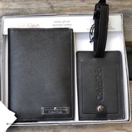 Authentic Calvin Klein Passport Wallet & Luggage Tag