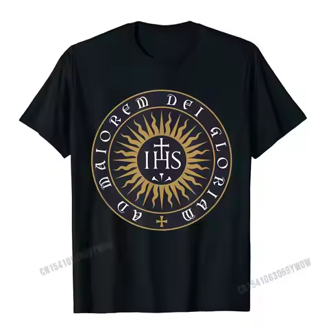 Ignatius Of Loyola Society Of Jesus Catholic T-Shirt Camisas Men Funny Tees Cotton Male T Shirt Funn