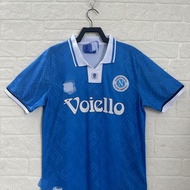 Genuine Umbro 88-89 Naples Season Jersey Retro Football Commemorative Edition Classic Short-sleeved