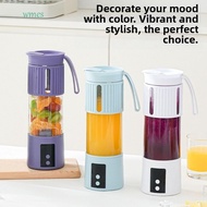 WMES1 Electric Fresh Juice Cup, Portable Rechargeable Fruit Blender, Kitchen Mixer Wireless 450ML Pr