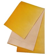 女性 腰封 和服腰帶 小袋帯 半幅帯 日本製 黄 漸層