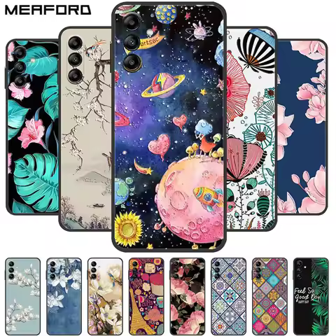 For Samsung S23 Plus Case 3D Flower Relief Silicone Cover For Coque Samsung Galaxy S23 Ultra Soft Em