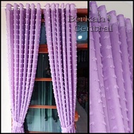 Gorden Jendela bahan kain vitrase rubi tipis model smokring gold 6gelombang