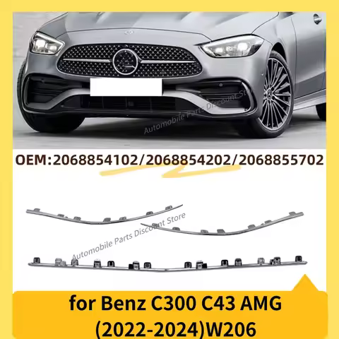 for 2022-2024 W206 Mercedes Benz C300 C43 AMG Left Right Front Bumper Trim Strip Moulding 2068854102