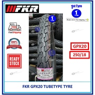 TAYAR FKR MOTORCYCLE TYRE GPX20 @ GPX20F (SIME TYRE/BUNGA SOTONG) 250-18, 2.50-18 (GPX) [ TAYAR 2025