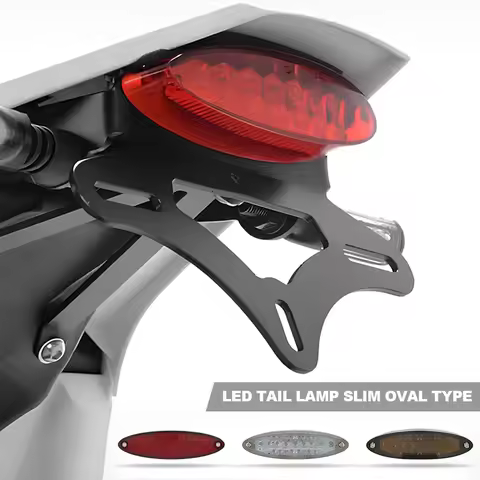 Motorcycle Modified Tail Light 12V Rear Tail Light LED Brake Stop Light for ATV Suzuki Harley Honda 