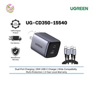 UGREEN CHARGER NEXODE 35W USB-C PD + USB-A GAN FAST CHARGER (SPACE GRAY)