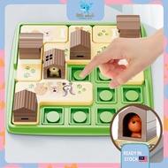 Puzzle Game Dogs and Boxes Game, Logical Thinking, IQ Toy Training Montessori Kids Board