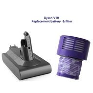 Dyson V10&amp;SV12  rechargeable battery &amp; filter代用鋰電池品及濾芯，媲美原裝品質，carousell買家口碑熱銷產品，採用Sony動力型鋰電芯，電力強勁持久，品質保證，不追求高容量，只求品質安全穩定。尚有其他型號，歡迎查詢。