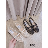 Embroidered mesh flat shoes tt56