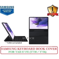 Samsung Tab S7 FE / S8+ / S7+  | Keyboard Book Cover Slim  (1 Year Local Samsung Warranty)