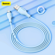 Baseus Liquid Silica Gel USB Cable 2.4A Charging Cable for iPhone 14 13 12 11 Pro Max Fast Data Char