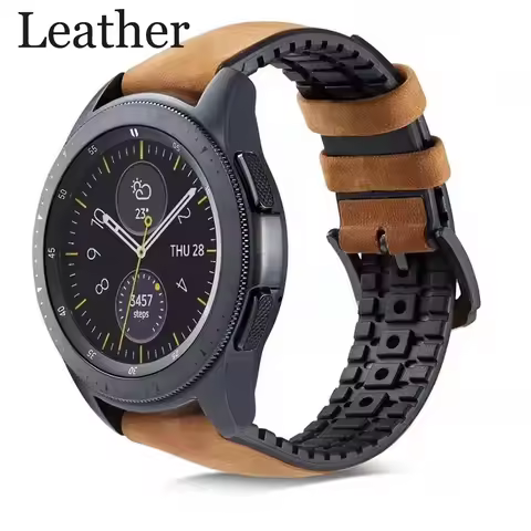 watch Strap For Samsung Galaxy Watch 46mm 42mm Band Silicone Leather for Gear s3 Classic active 2 40