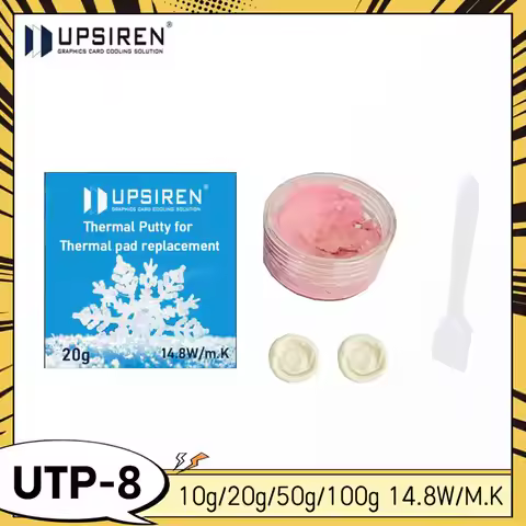 UPSIREN UTP-8 10g/20g/50g/100g Thermal Compound 14.8W/MK Pink Thermal Paste Plastic-Formable Thermal