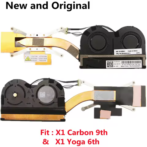 New Original CPU Cooling Fan Cooler Heatsink For Lenovo ThinkPad X1 Carbon 9th X1 Yoga 6th Gen 2021 