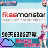 【現貨+開發票】小妹代購 免空 雲端 序號 升級碼 會員 高速下載 filesmonster 90天 630G