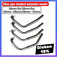 BIG elbow pipe 26mm 28mm 26-28mm 28-32mm Pipe Standard Automatic Motorcycle