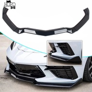Front Bumper Lip Car Accessories Gloss Black Spoiler Diffuser Splitter For  Chevrolet Corvette C8 Z5