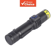 Zoomable UV Flashlight 395/365nm, USB Rechargeable Portable Counterfeit Detector with 18650 Battery