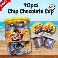 40pcs Alibaba Chips Chocolate Cup Wafer (Halal)