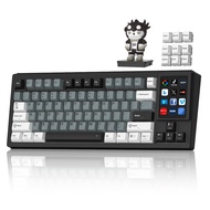 Womier DUO87 Wired Mechanical Keyboard with Detachable Smart Display Custom DIY Keyboard for Win & M