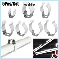 WITTE 5Pcs Lamp Tube Clip, With Rubber Protection Clamp Holders Spring Terry Clip, Durable Base Tool