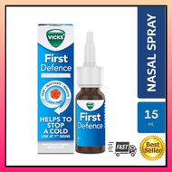 VICKS First Defence NASAL Spray like Betadine NASAL Spray Cold Defense kills Viruses and bacteria fast soothing relief anti bacterial Kids Adult Protection from Sickness Cold Flu Cough Throat first aid Medicine VICKS NASAL SPRAY 15ml Best Selling TDS