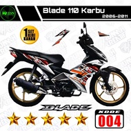 Decal Sticker Striping Variation Honda BLADE 110 Carburetor 2006-2011 REPSOL - Honda BLADE Lama - Honda BLADE Old | Decal Honda Wave Dash 110 | Decal Honda Dash 110 04