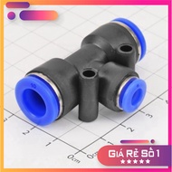 [3 Pieces]- PEG10-6 T-Tube Pneumatic Connector 6mm to 10 - 10mm Regular Electronic
