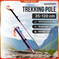 TaffSPORT Folding Hiking Stick Trekking Pole 7075 Aluminum 120cm - 7075